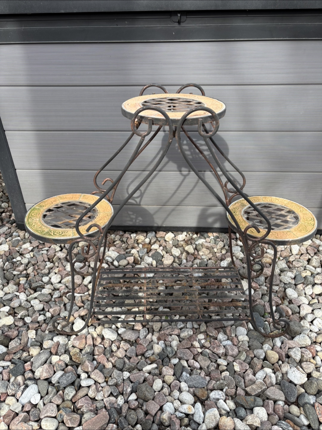 🧡 Vintage Three-Tier Plant Stand