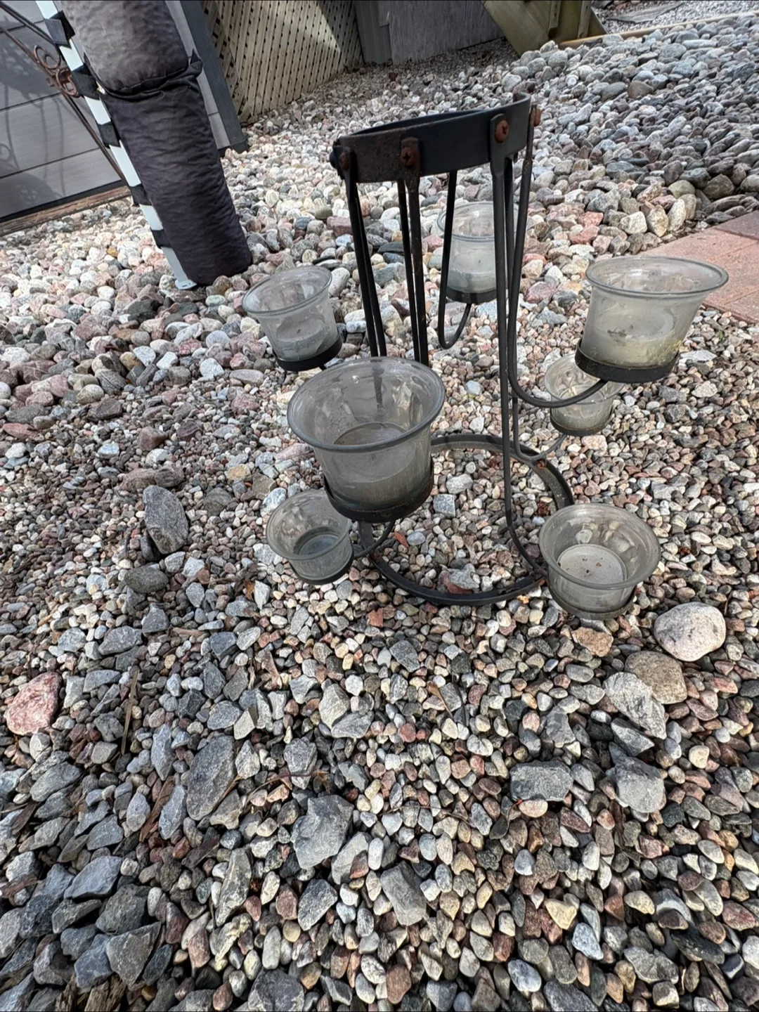 🧡 Set of Spring Metal Garden Candle Holders & Lanterns image indicator(5)