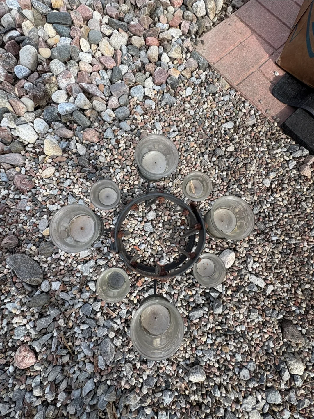 🧡 Set of Spring Metal Garden Candle Holders & Lanterns image indicator(6)