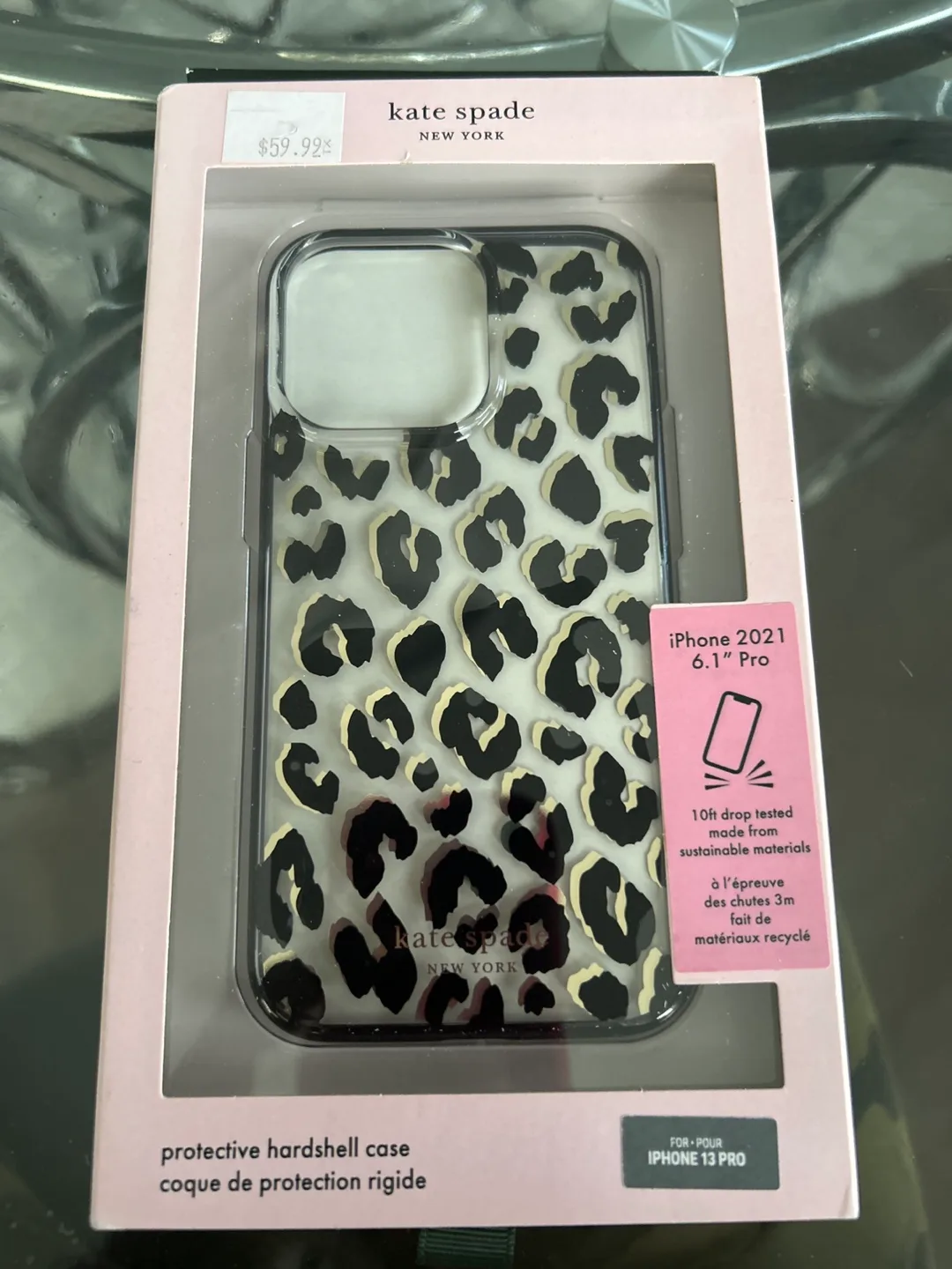 Kate Spade New York iPhone 13 Pro Hardshell Case - Leopard Print thumbnail