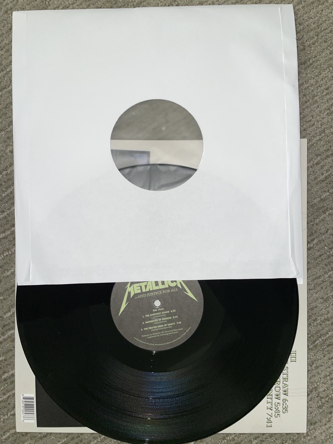 Metallica - ...And Justice For All Vinyl Record - photo 3