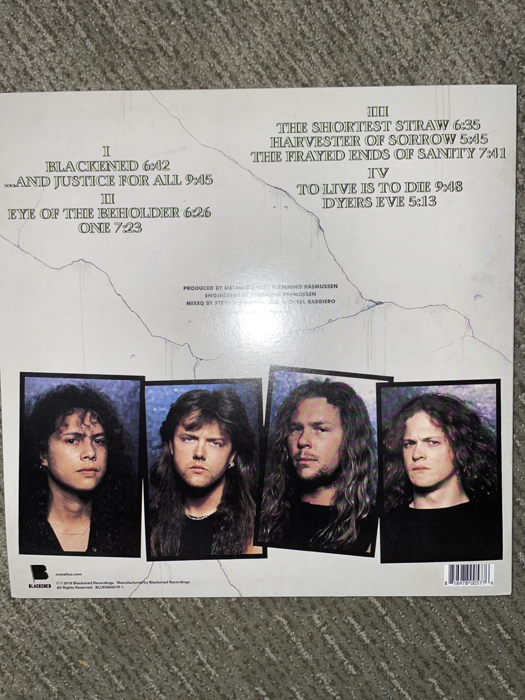 Metallica - ...And Justice For All Vinyl Record - photo 2