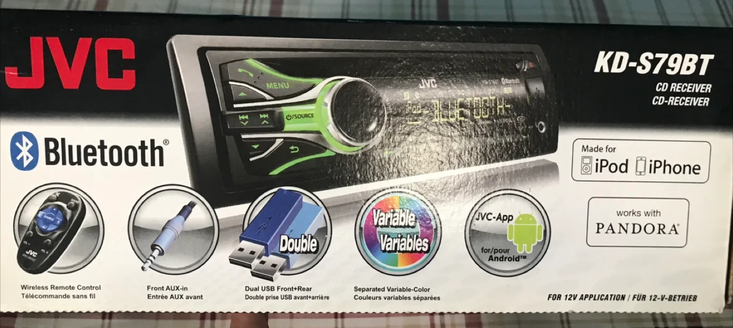 JVC KD-S79BT CD Receiver with Bluetooth image indicator(2)