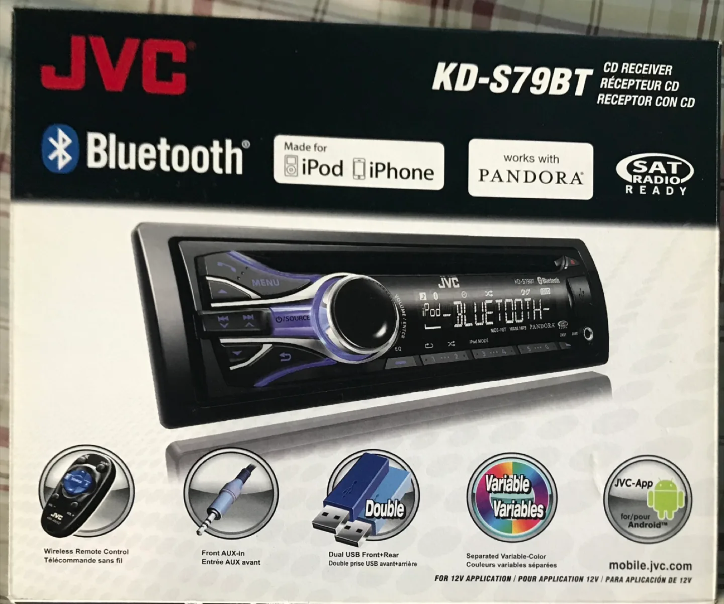 JVC KD-S79BT CD Receiver with Bluetooth image indicator(4)