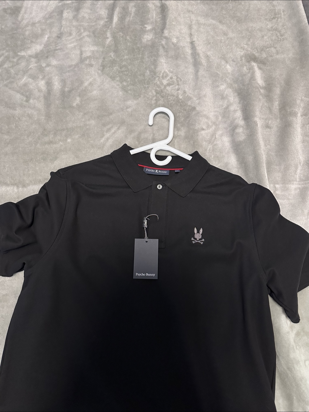 Psycho Bunny Men's Size 6 Black Polo Shirt - photo 2