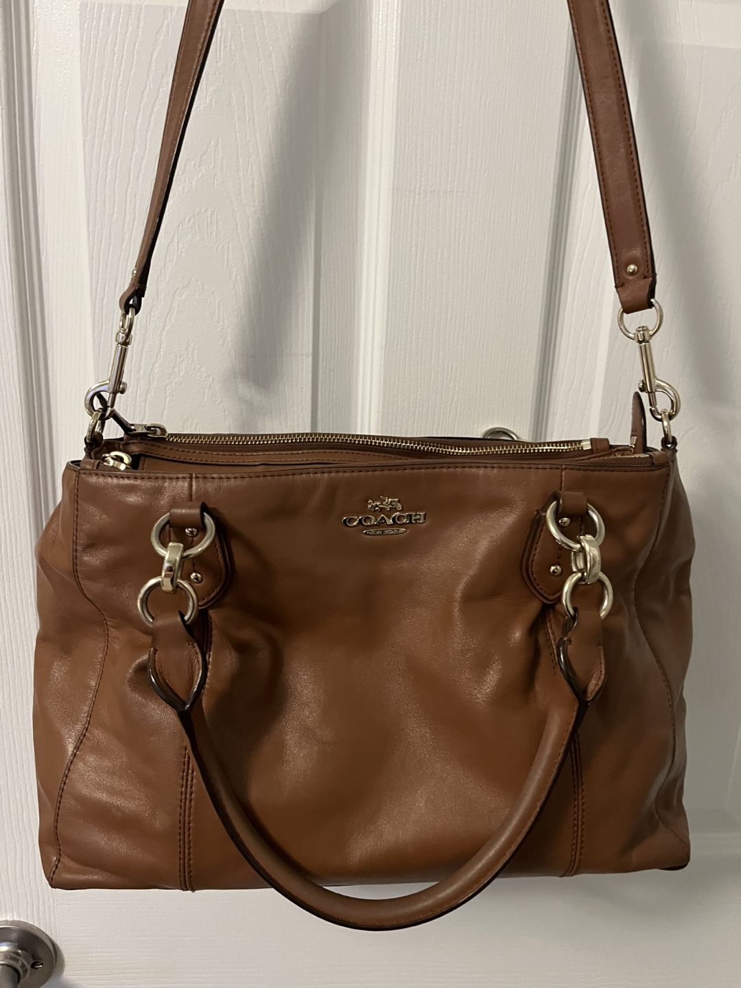 Coach Brown Leather Satchel Handbag - photo 2