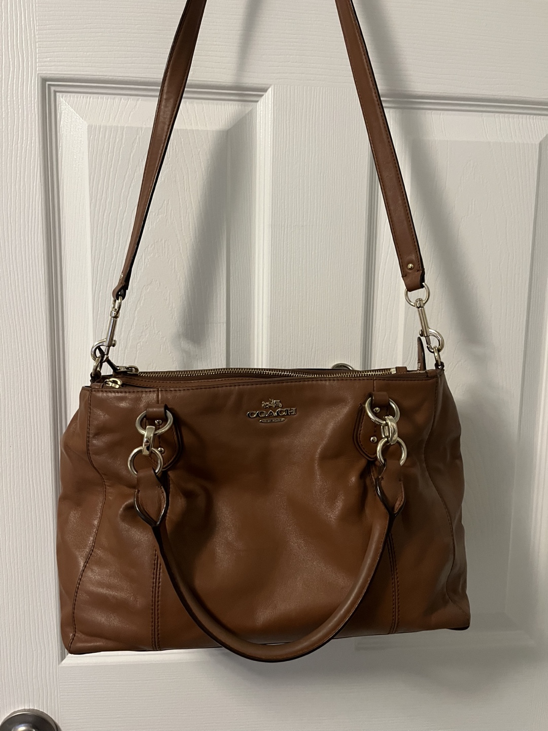 Coach Brown Leather Satchel Handbag - photo 3