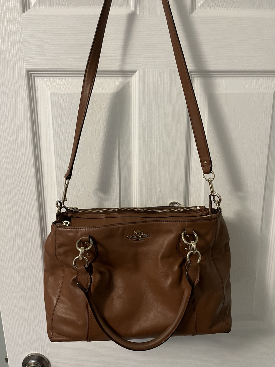 Coach Brown Leather Satchel Handbag