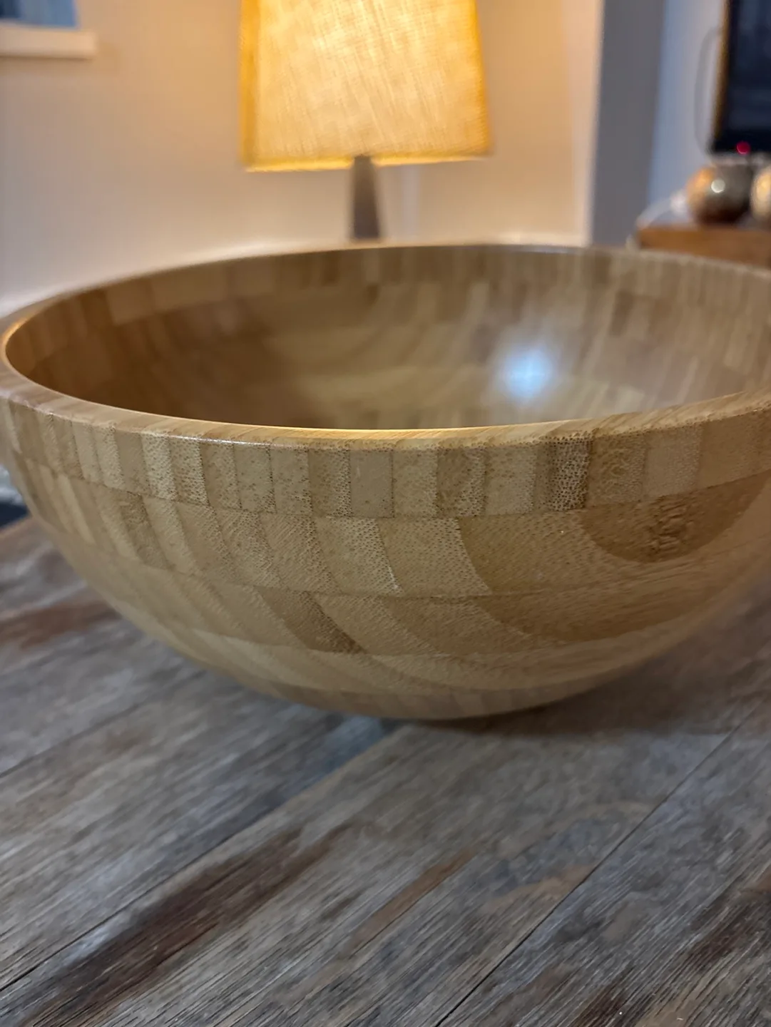 IKEA Large Bamboo Serving Bowl thumbnail