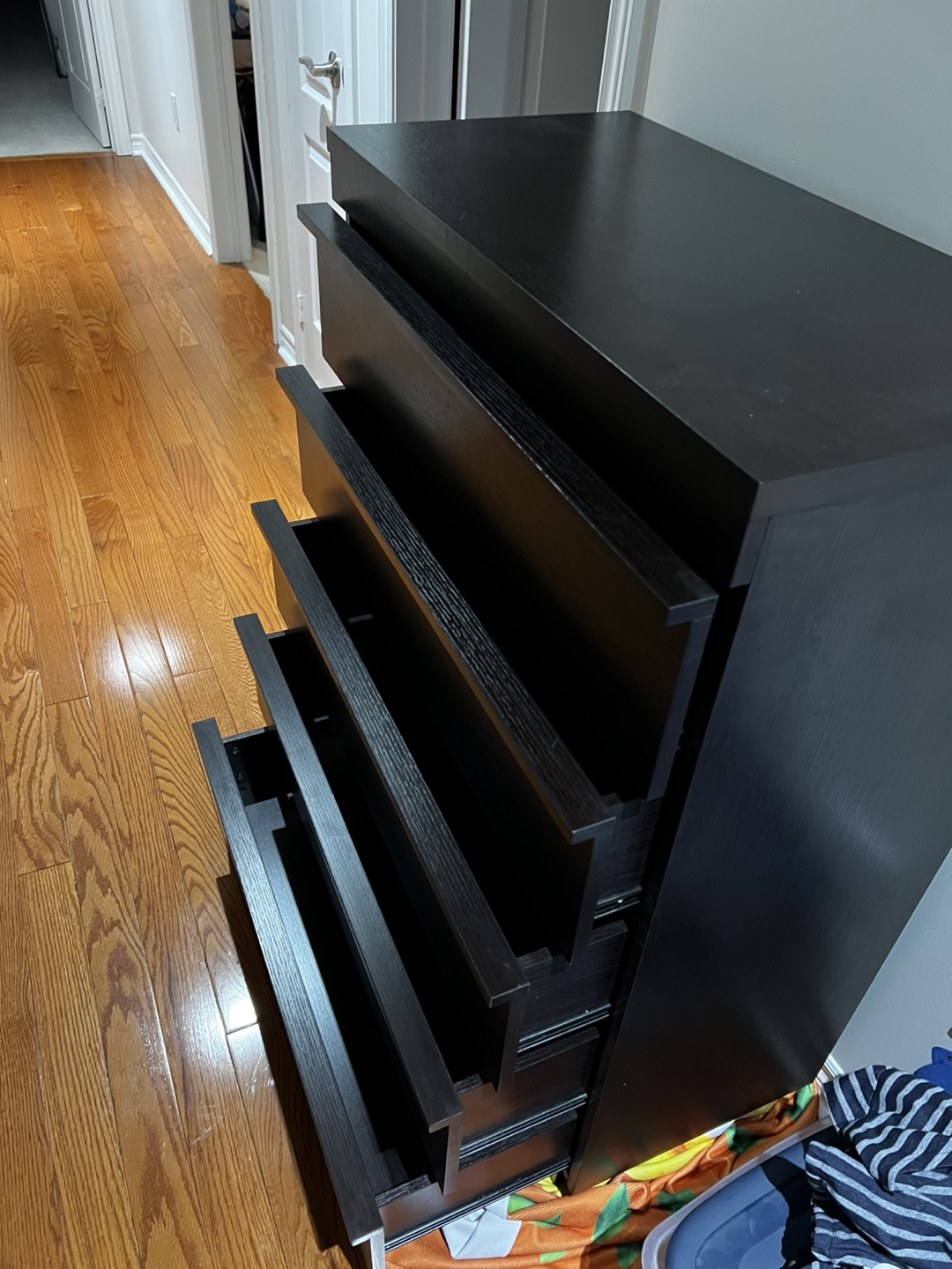 Five-Drawer Chest - Black-Brown - photo 4