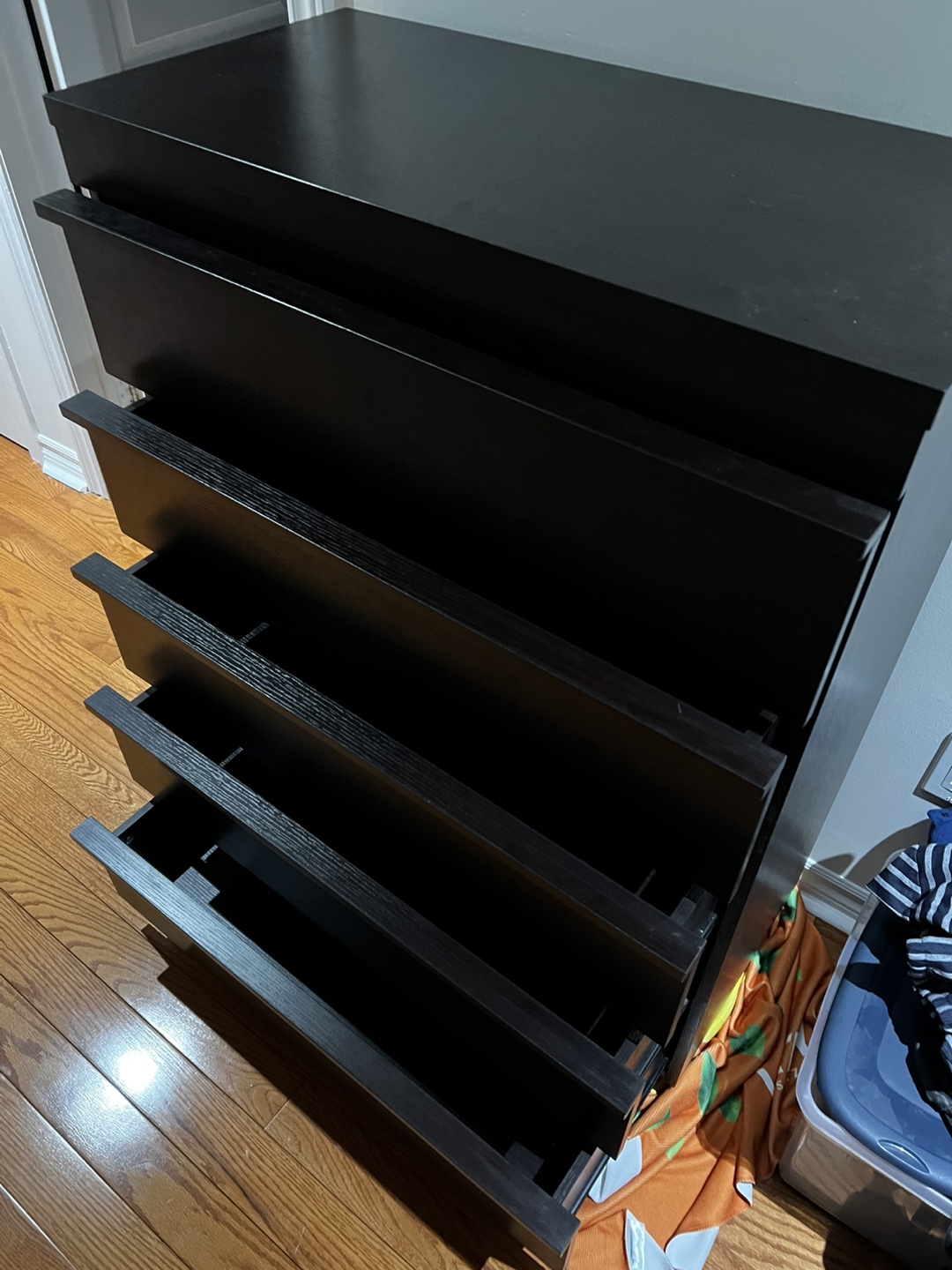 Five-Drawer Chest - Black-Brown - photo 5