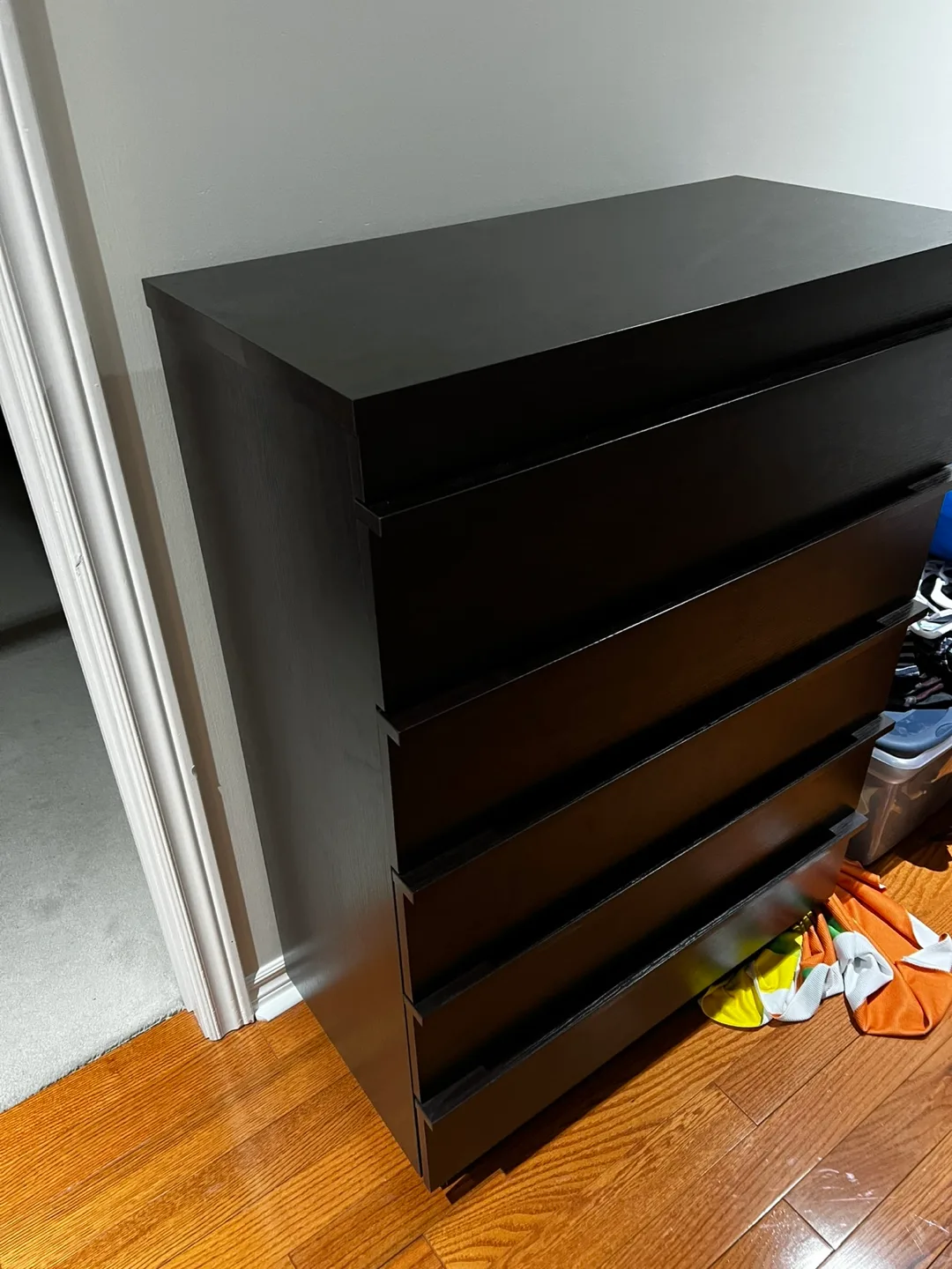 Five-Drawer Chest - Black-Brown thumbnail