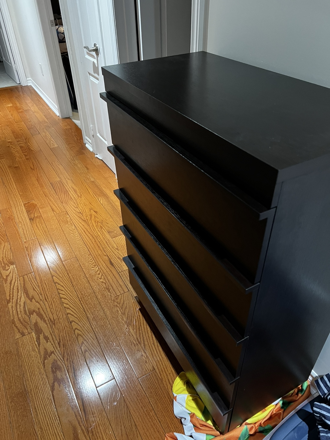 Five-Drawer Chest - Black-Brown - photo 2