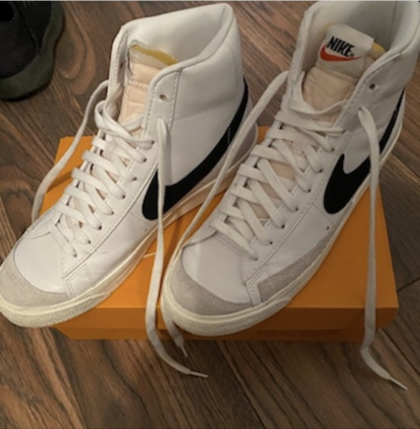 Nike Blazer Mid '77 Vintage 🧡White/Black Men's Size 9.5 - photo 2