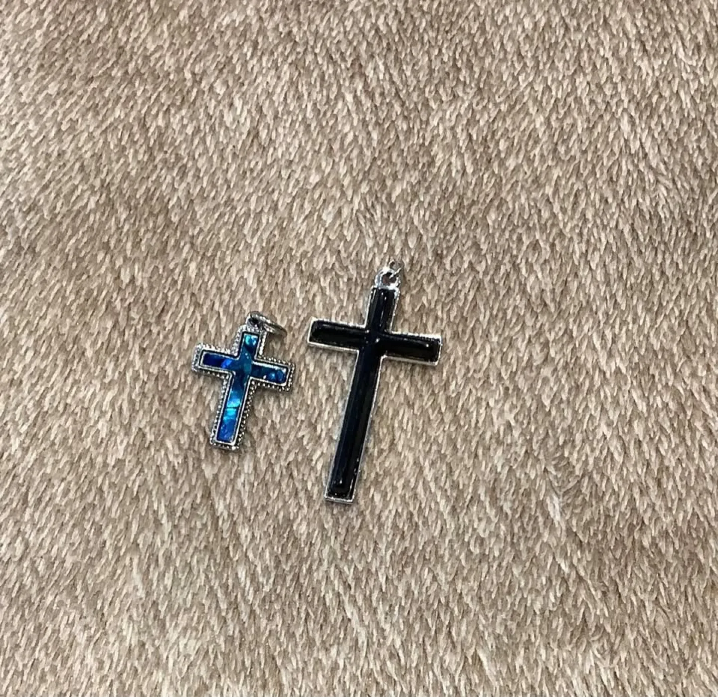 Black onyx and Blue shell Cross Pendants image indicator(5)