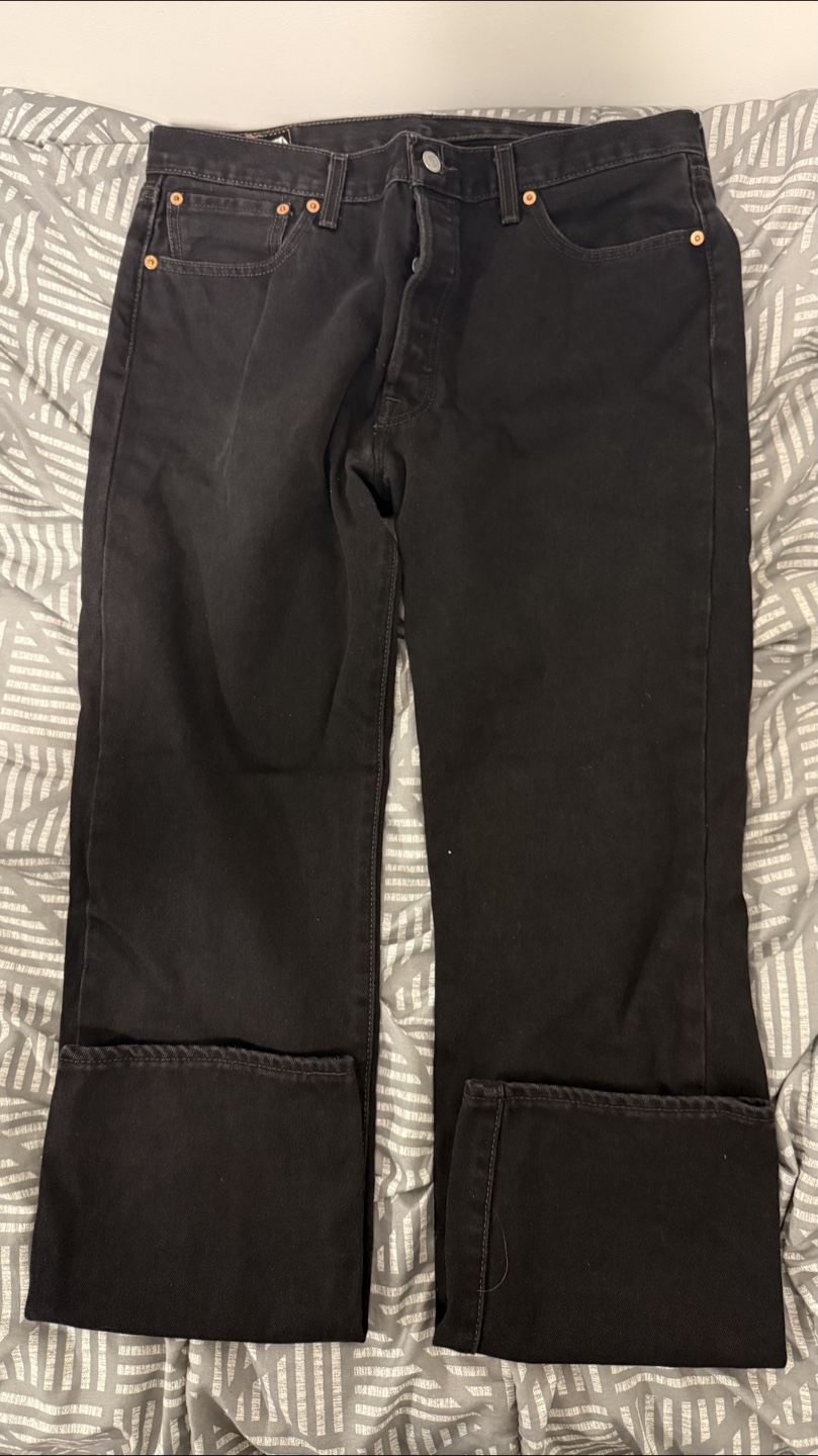 Levi's 501 Black Jeans - Men's Size 34x32 - photo 3