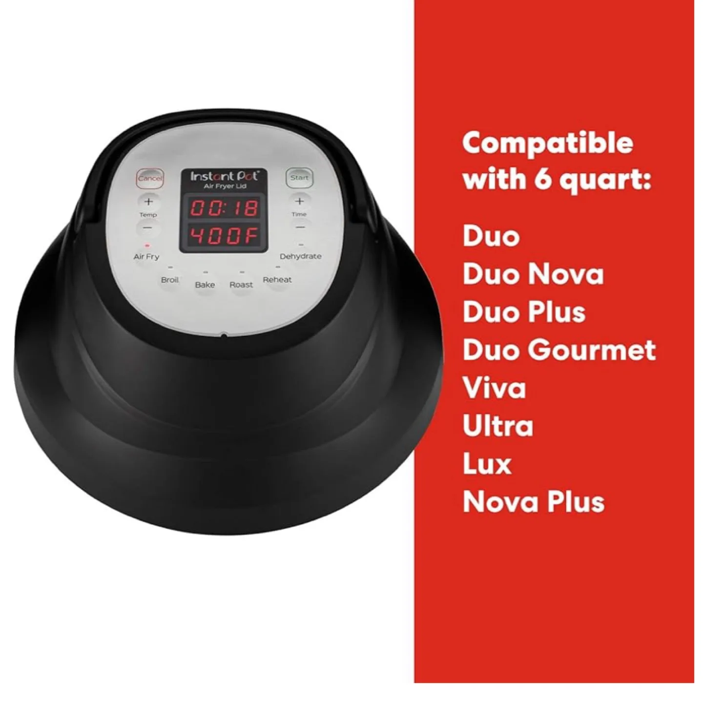 Instant Pot Air Fryer Lid for 6-Quart Instant Pot image indicator(2)