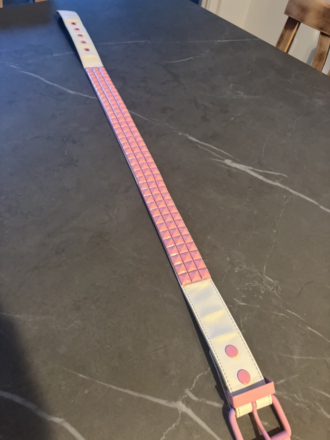 Pink studded belt - photo 3