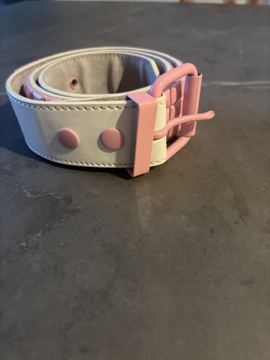 Pink studded belt - photo 2