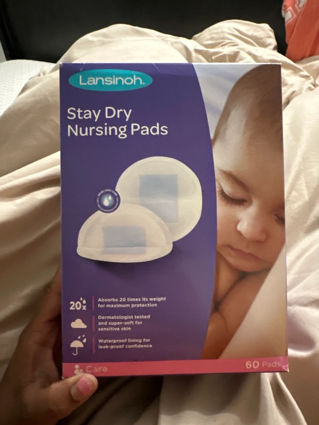 Lansinoh Stay Dry Nursing Pads - 60 Count thumbnail