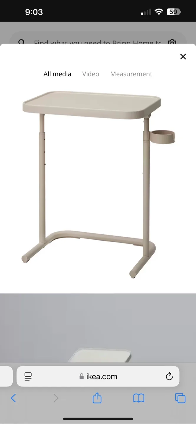 IKEA Adjustable Side Table thumbnail