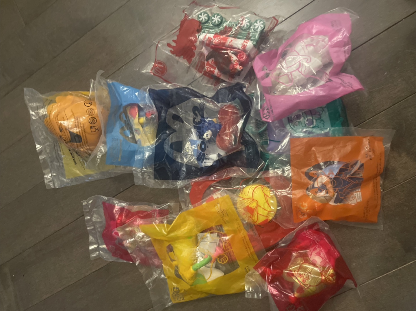 Unopened McDonald’s Toys - Sonic, Minions, Tom and Jerry + more