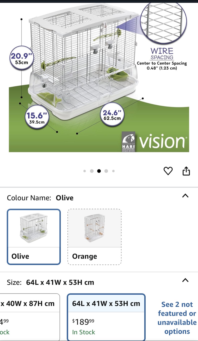 Vision Bird Cage - Olive - M01 - photo 2