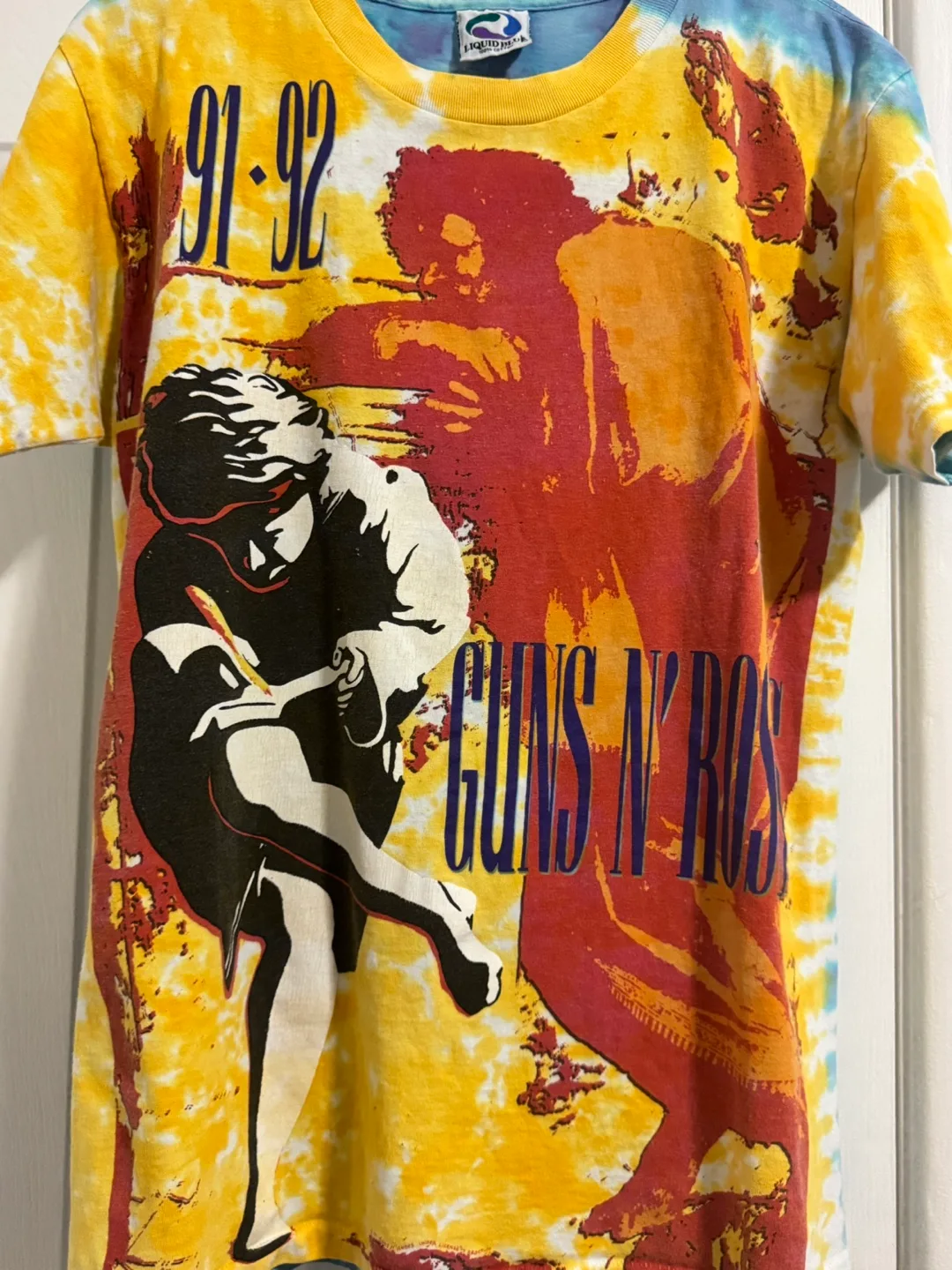 Vintage Guns N' Roses 1991-1992 Illusion Tour Tie-Dye T-Shirt image indicator(2)