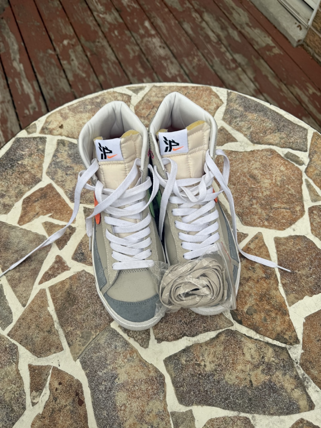Nike Blazer Mid 77 Vintage Off-White High Top Sneakers - photo 3