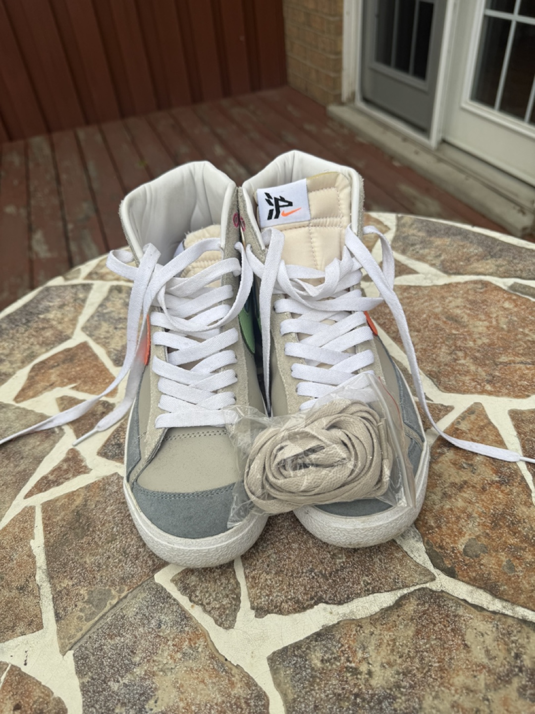 Nike Blazer Mid 77 Vintage Off-White High Top Sneakers - photo 2