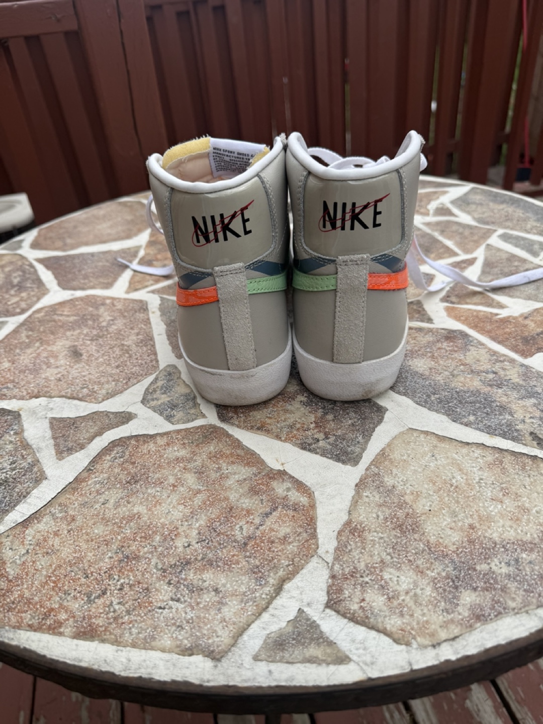 Nike Blazer Mid 77 Vintage Off-White High Top Sneakers - photo 5