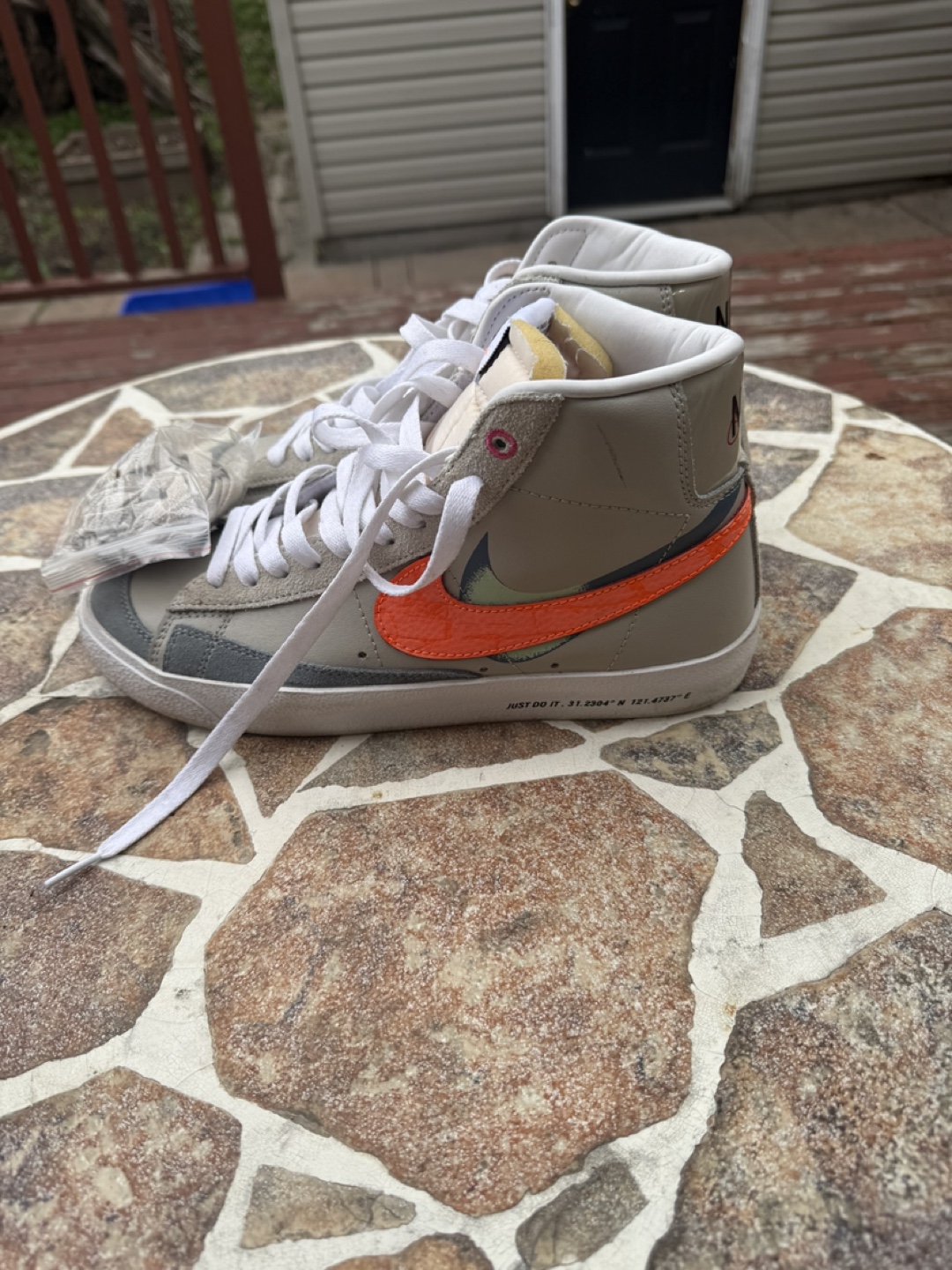 Nike Blazer Mid 77 Vintage Off-White High Top Sneakers - photo 4