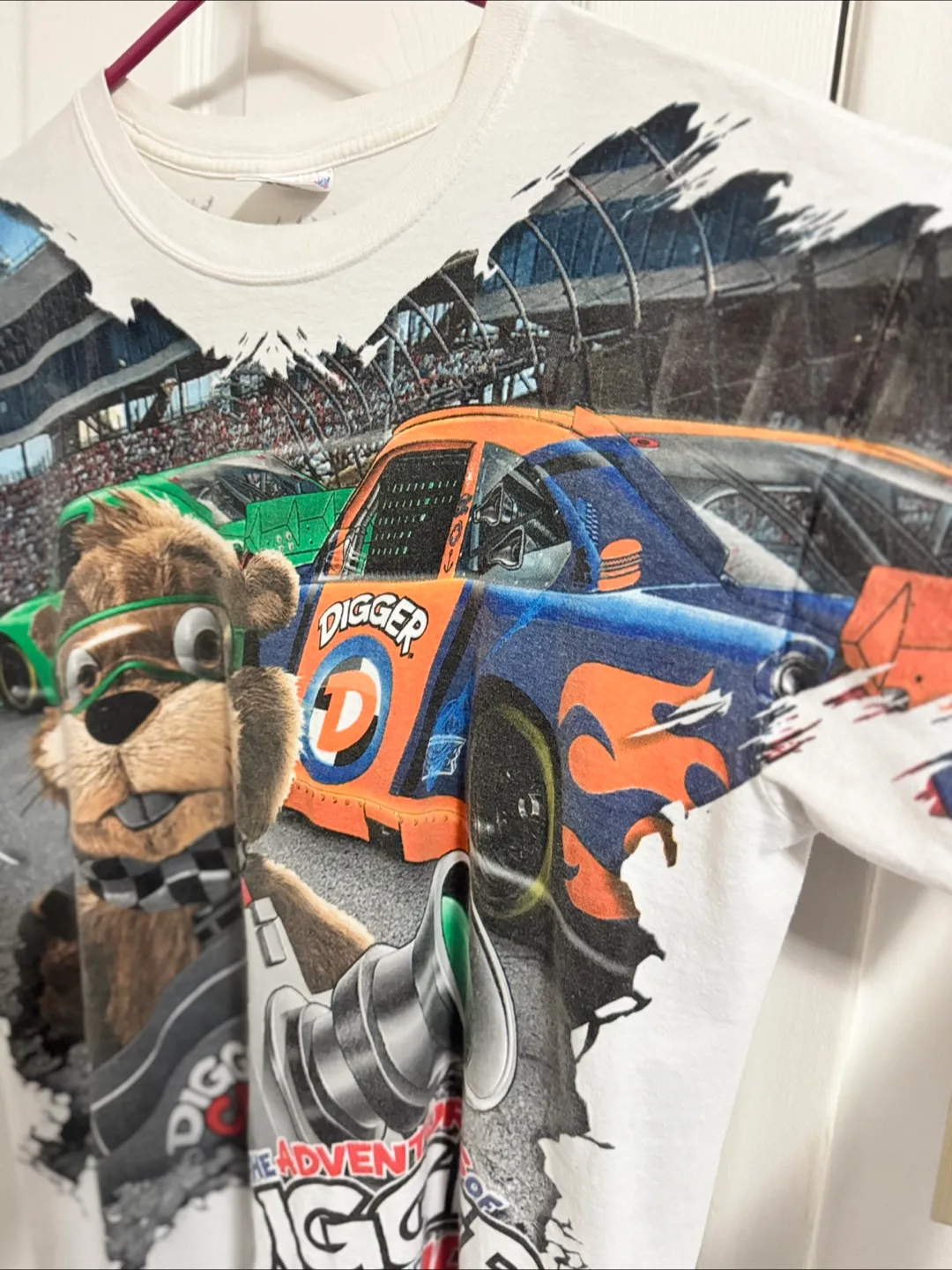 Vintage Digger the Adventurous Friend NASCAR T-Shirt image indicator(3)