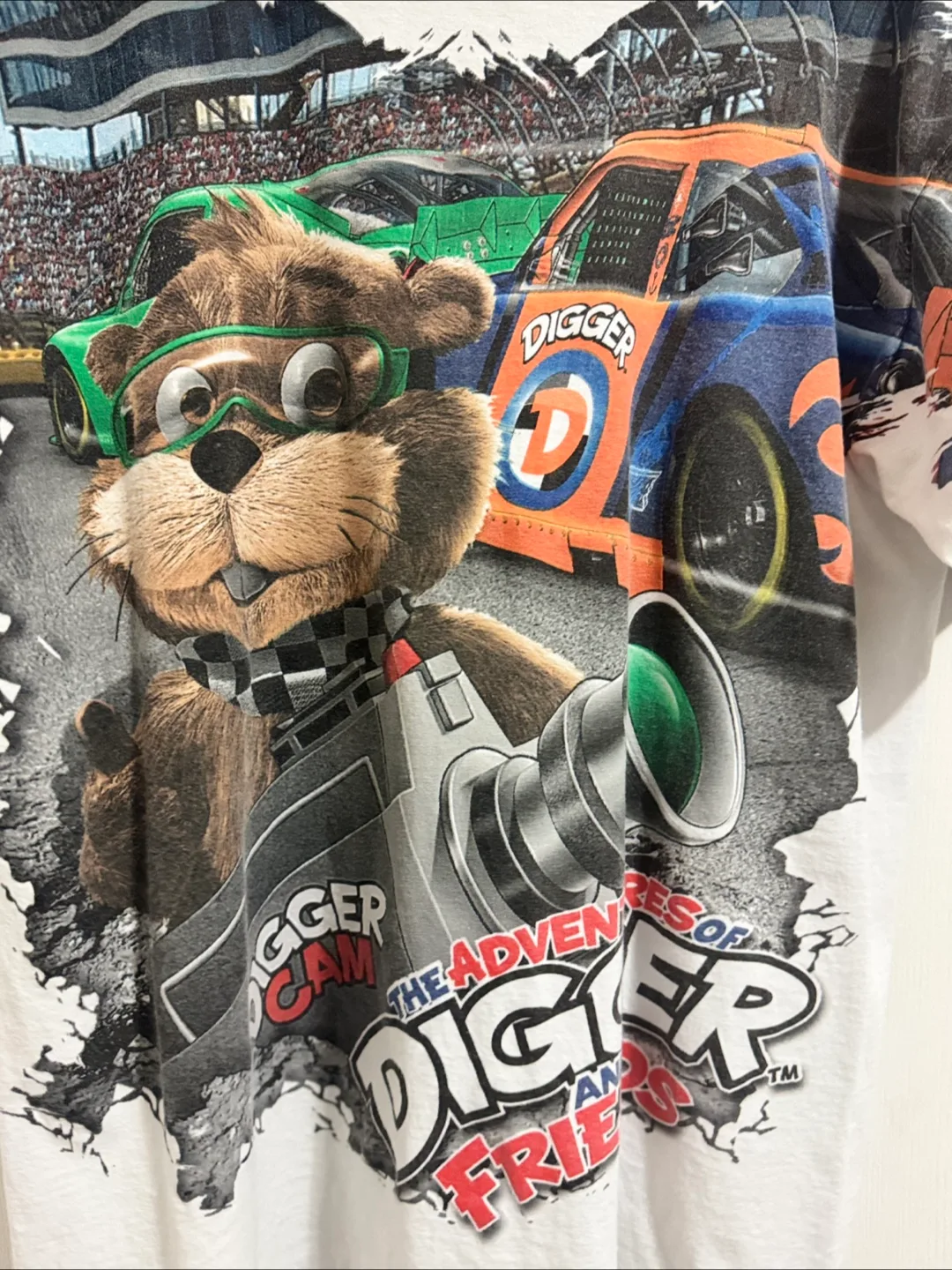 Vintage Digger the Adventurous Friend NASCAR T-Shirt image indicator(2)