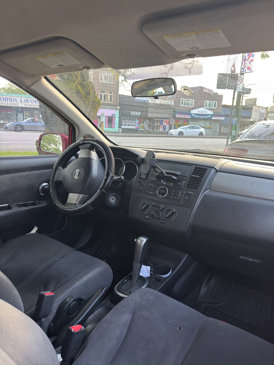 Red Nissan Versa Hatchback - photo 4