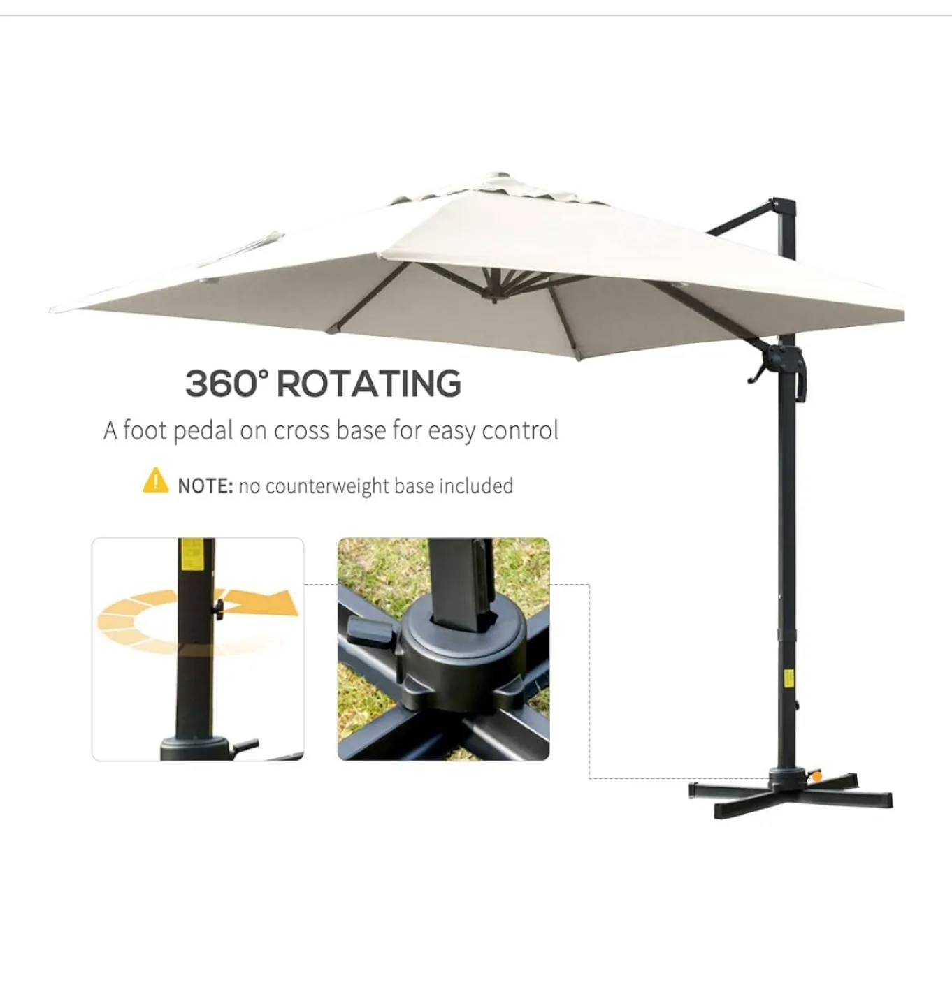 Cantilever Umbrella and stand image indicator(3)