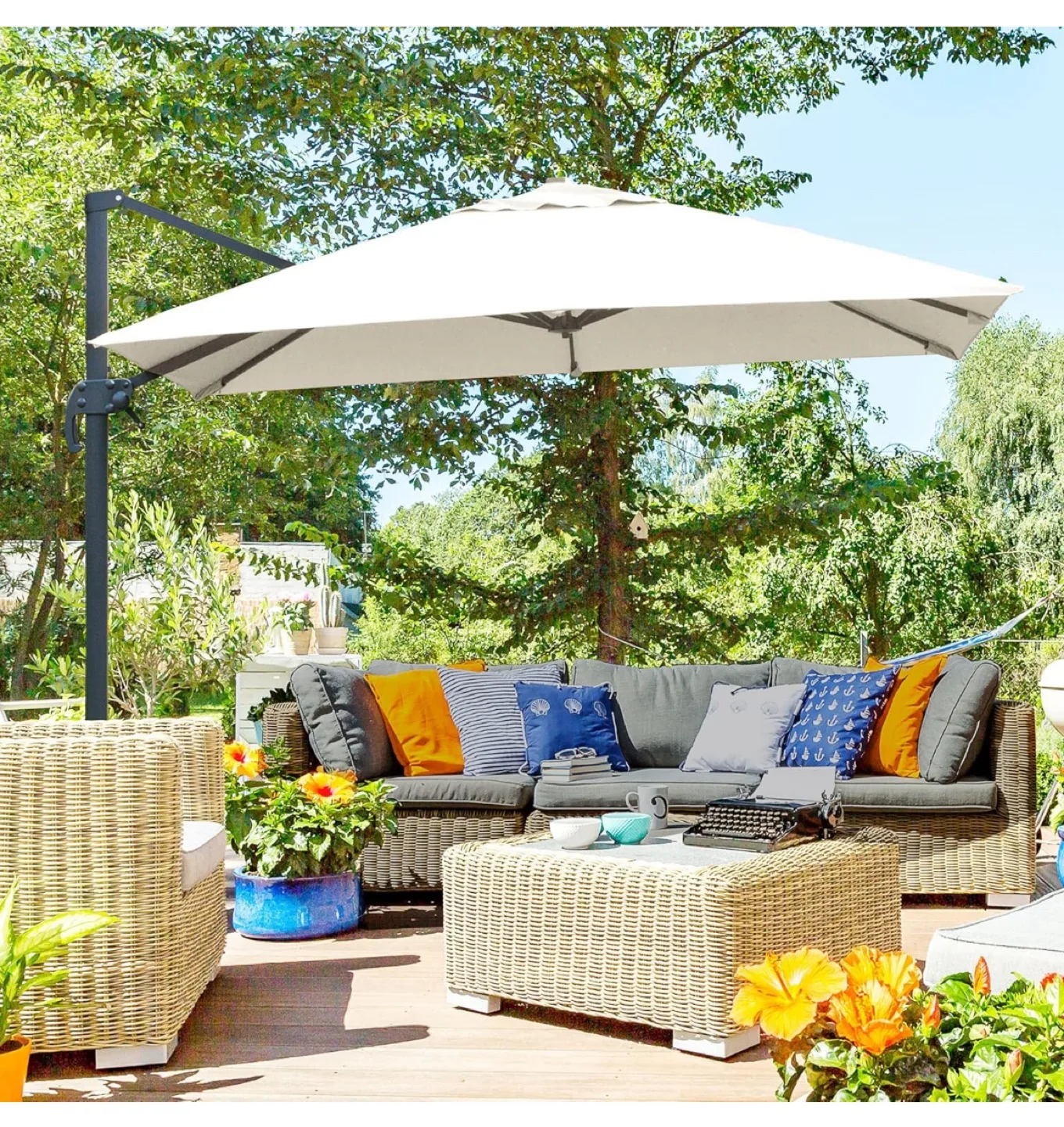 Cantilever Umbrella and stand thumbnail