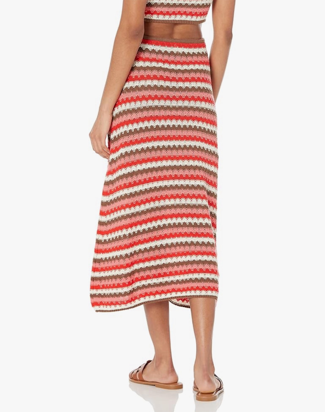 NEW! The Drop Women's Lyra Multi Color Crochet Midi Skirt - photo 2