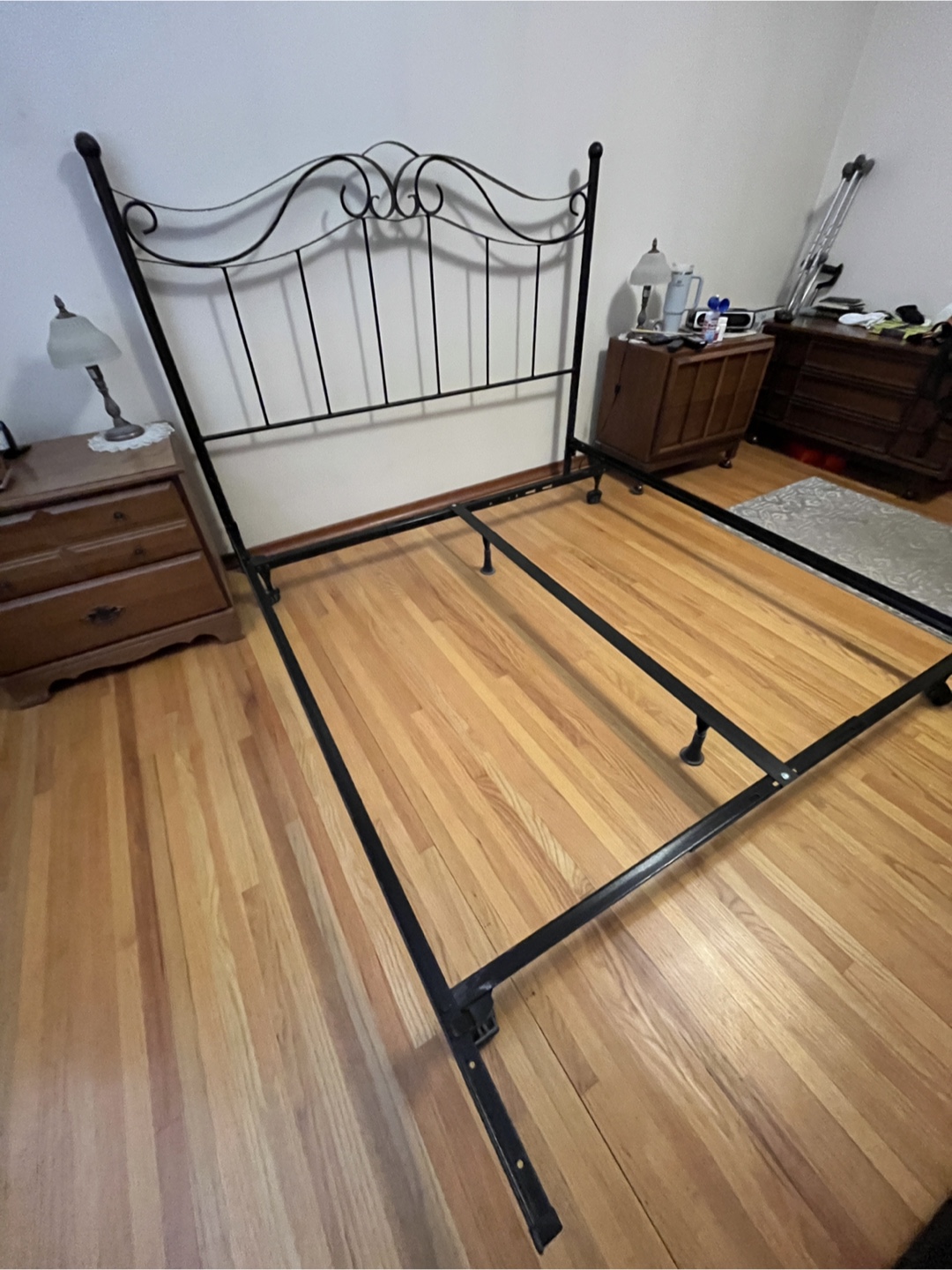 Queen Metal Bed Frame with Headboard - photo 2