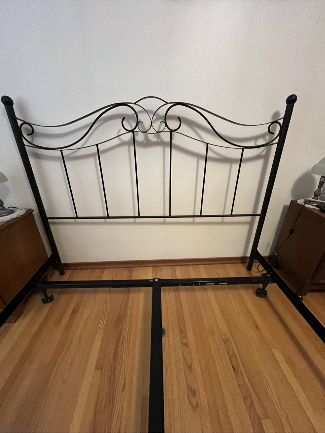 Queen Metal Bed Frame with Headboard