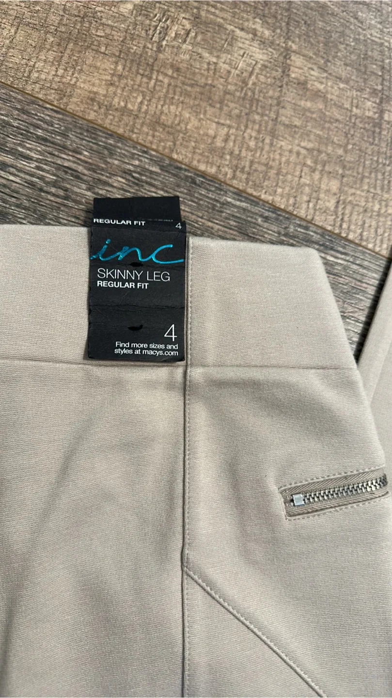 NEW INC International Concepts Skinny Leg Regular Fit Pant image indicator(4)