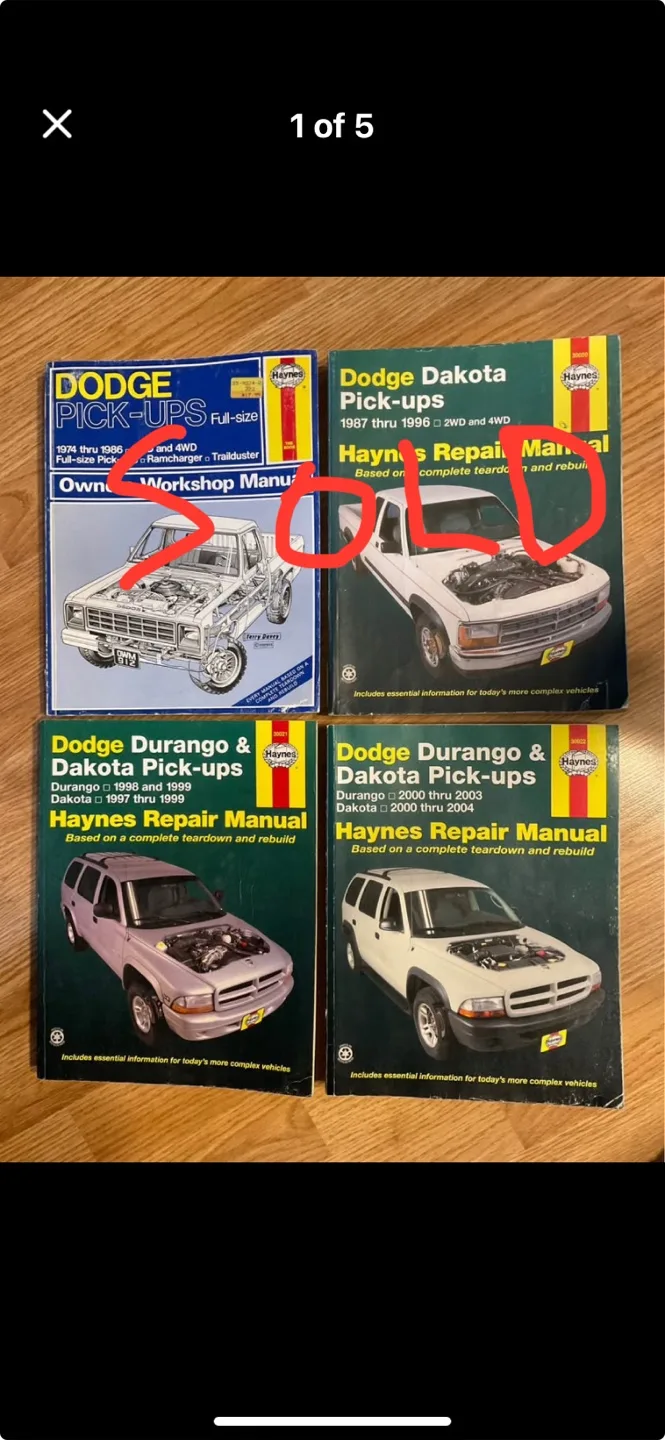 DODGE P.U, DURANGO, DAKOTA MANUALS thumbnail