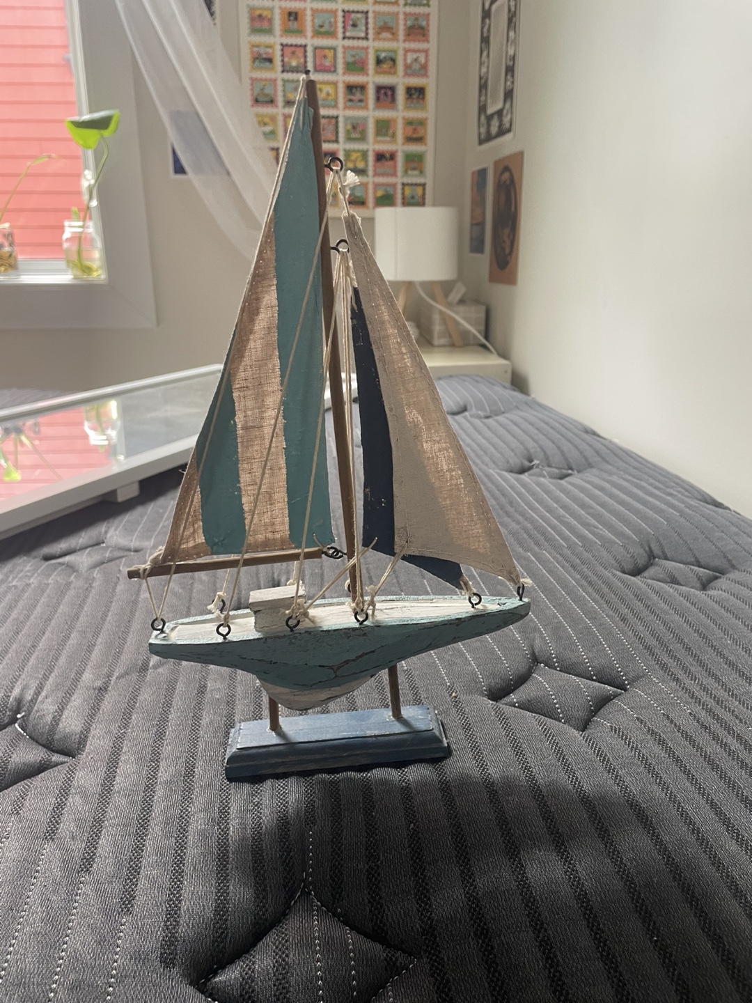 Wooden Sailboat Decor