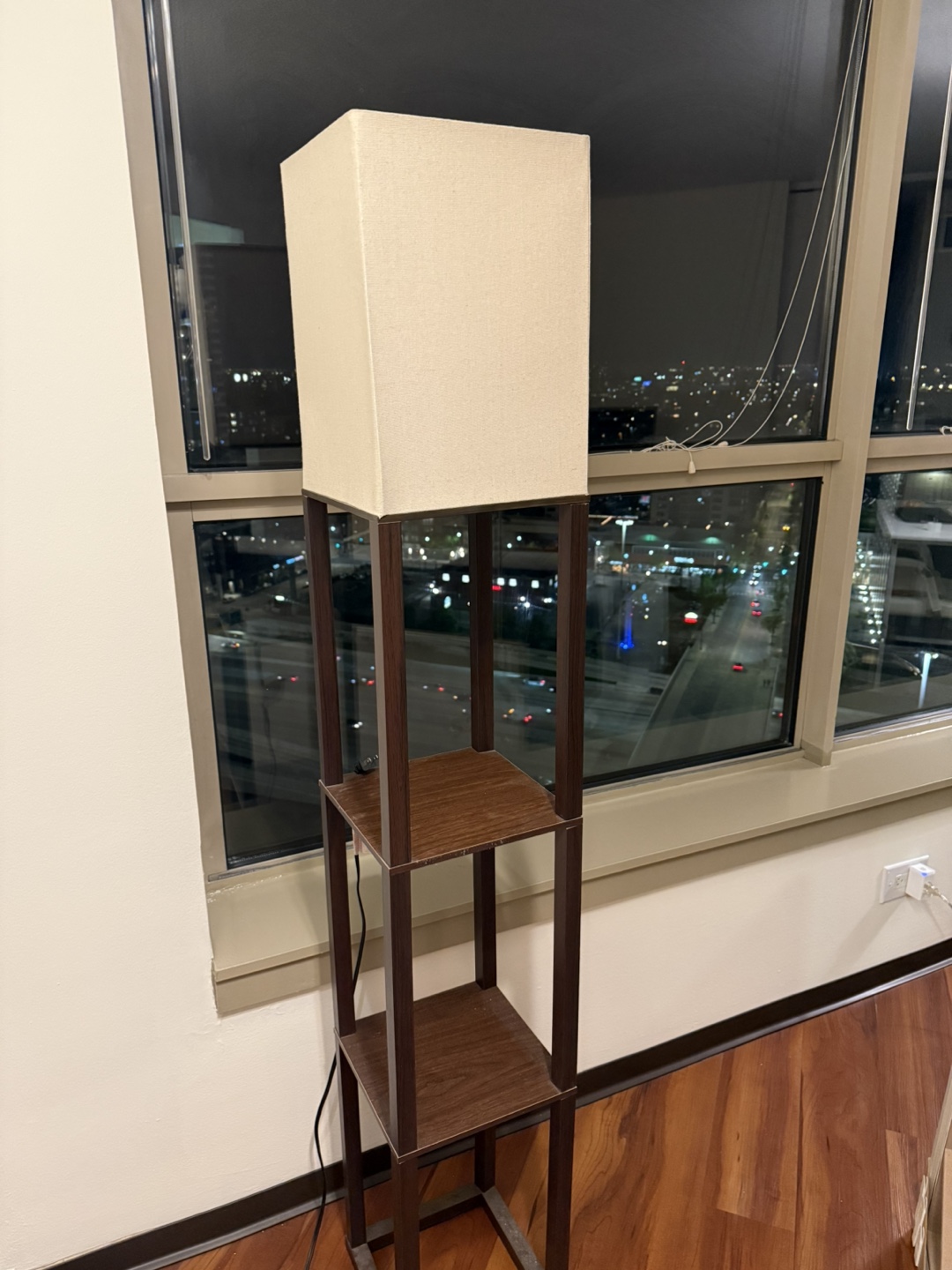 Floor Lamp with Shelves
