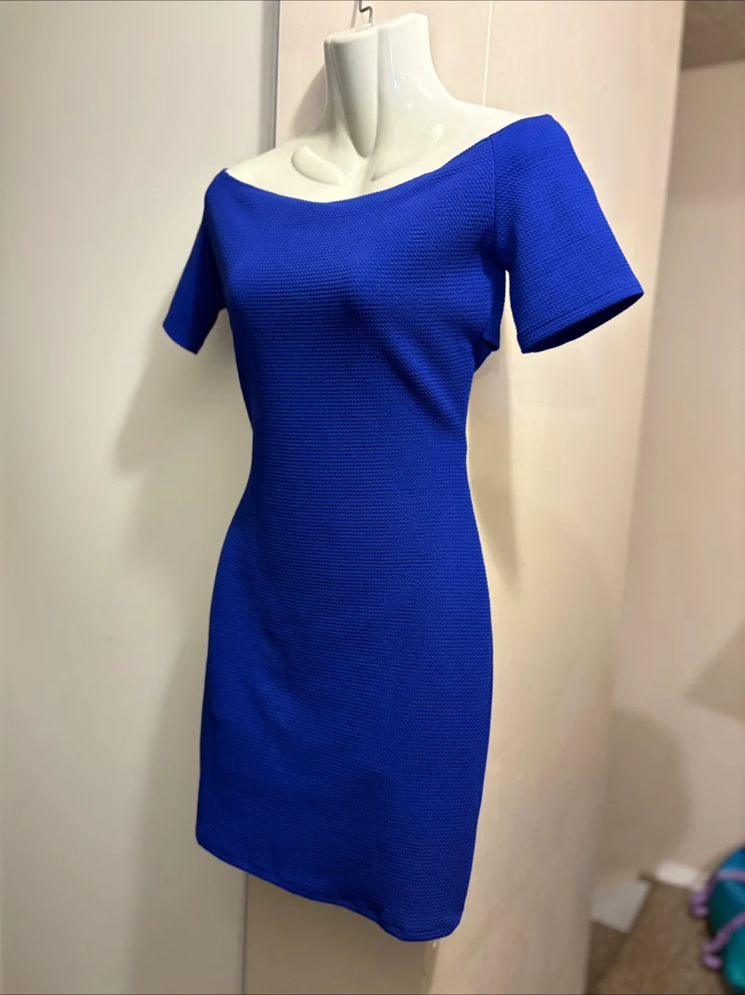 Royal Blue Cut-Out Mini Dress thumbnail