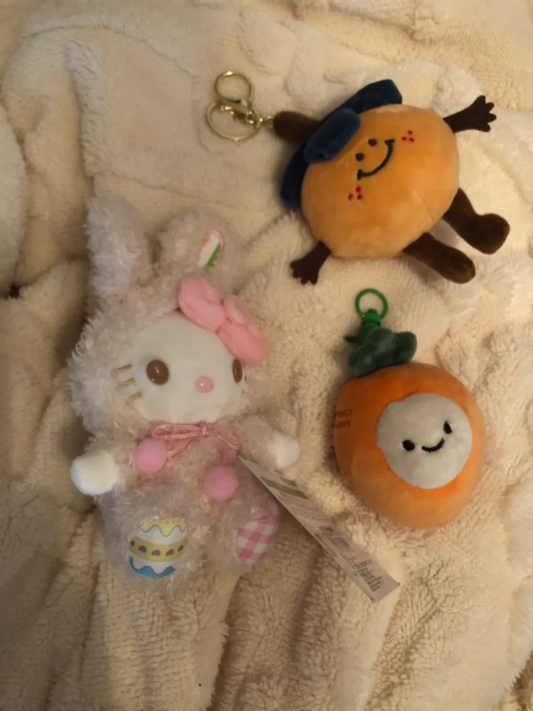 Three Adorable Plush Keychains thumbnail