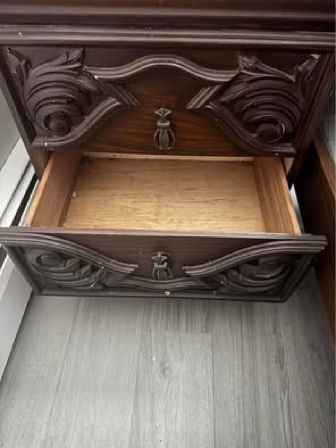 Vintage Wooden Bedroom Set - Chest of Drawers and Nightstand - photo 5