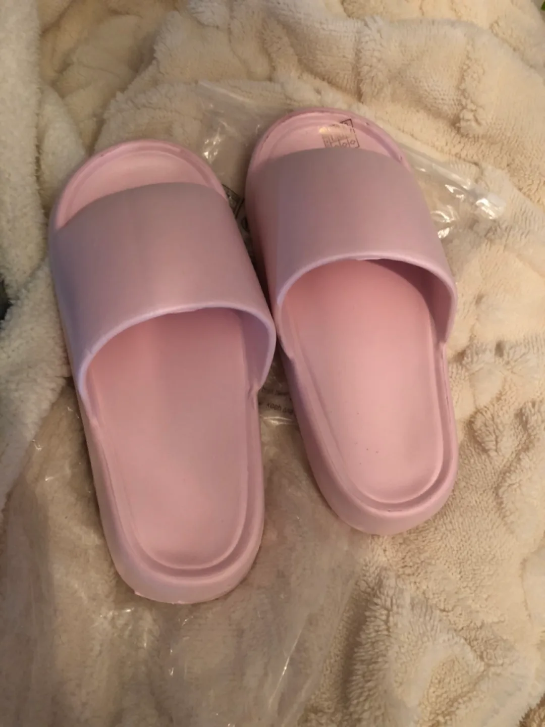 Pink Soft Rubber Slides thumbnail
