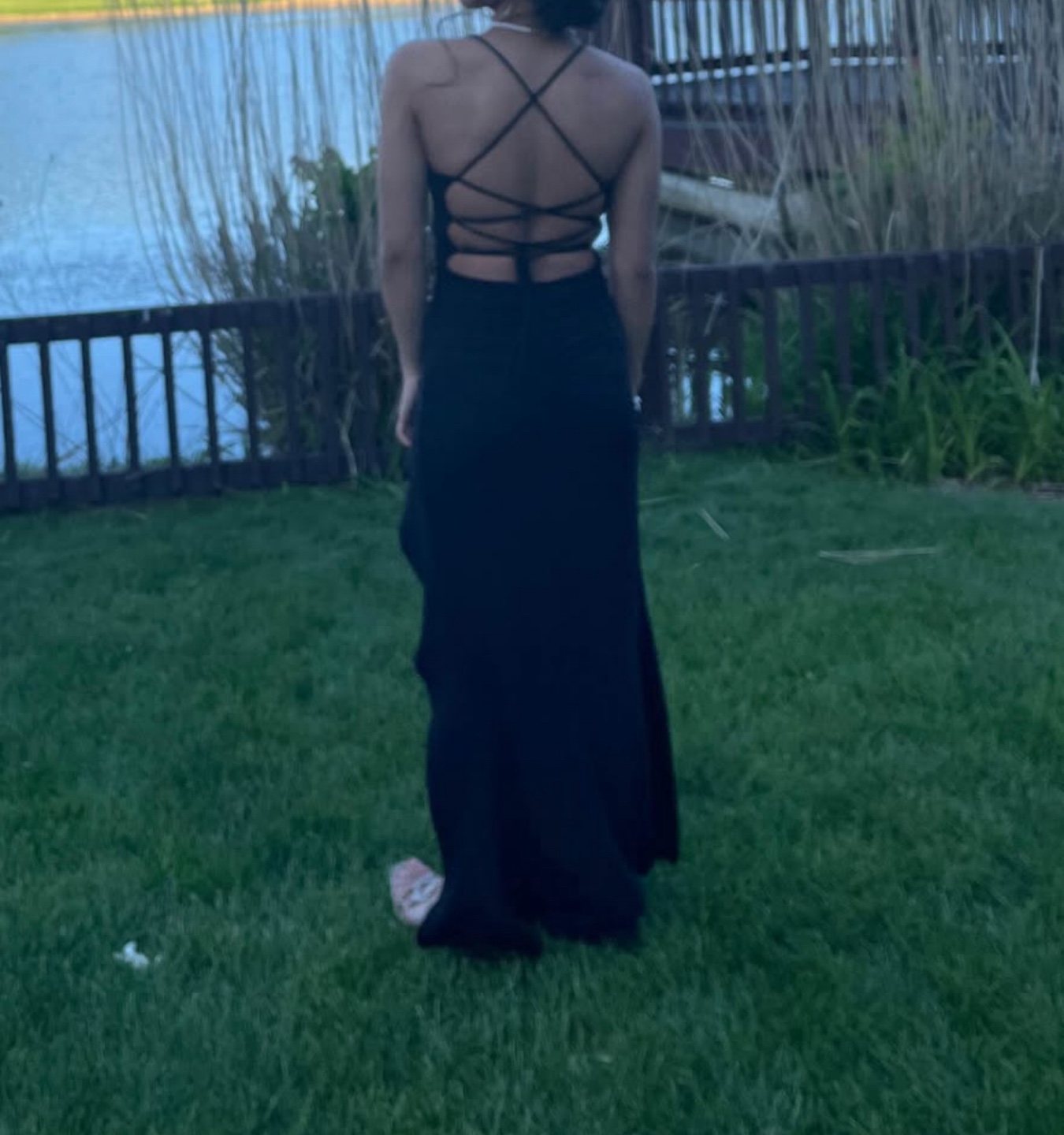Stunning Black Sequin Formal Gown - photo 3
