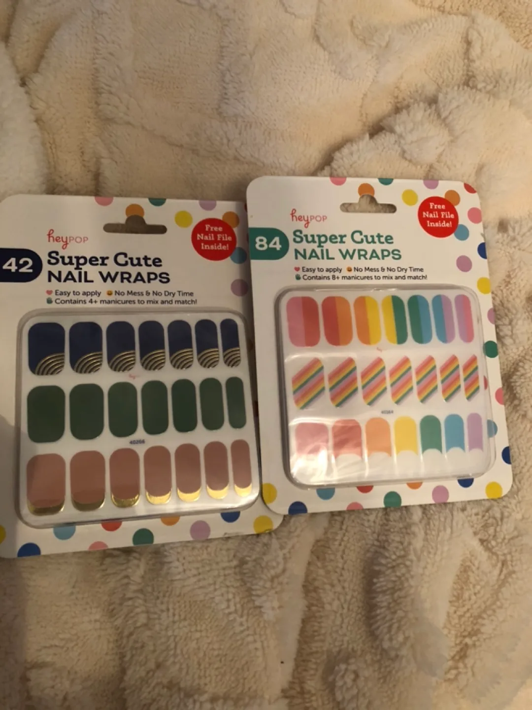 HeyPop Super Cute Nail Wraps - Two Packs thumbnail